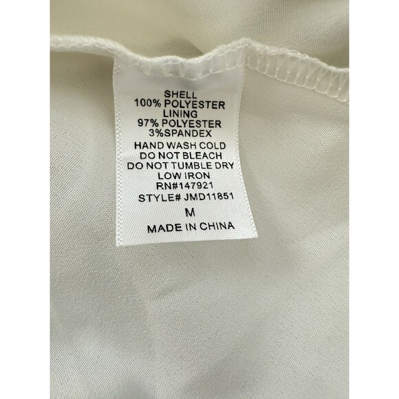 Just Me White and Black Tiered boho chic Ruffled maxi Sundress romantic size M - Picture 16 of 16